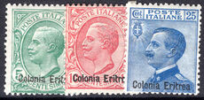 Eritrea 1908-09 set lightly mounted mint.
