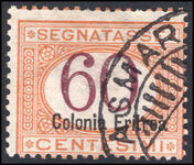 Eritrea 1920-26 60c postage due fine used.