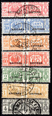 Eritrea 1927-37 Parcel Post part set fine used.