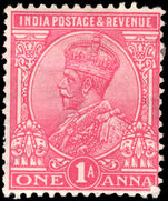 India 1911-23 1a rose-carmine lightly mounted mint.