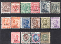 Libya 1912-22 mixed fine lightly mounted mint or fine used.