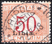 Libya 1915-30 50c postage due fine used.