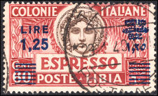 Libya 1927-36 1l25 on 60c perf 14 Express fine used.