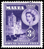 Malta 1954 Royal Visit lightly mounted mint.