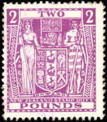New Zealand 1940-58 £2 bright purple fine used.