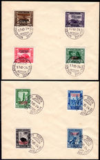 Somalia 1934 Duke of Abruzzi set fine used on 2 unaddressed covers.
