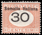 Somalia 1909-19 30c postage due lightly mounted mint.