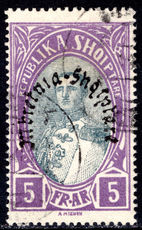 Albania 1928 Kingdom 5f black and violet fine used.