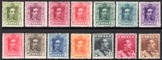 Spain 1922-29 set of values and colours fine lightly mounted mint.