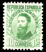 Spain 1931-38 10c yellow-green control figures lightly mounted mint.