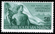 San Marino 1956 Winter Relief Fund unmounted mint.