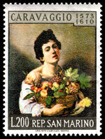 San Marino 1960 350th Death Anniversary of Caravaggio unmounted mint.