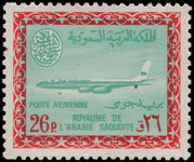 Saudi Arabia 1966-75 26p Boeing 720B lightly mounted mint.
