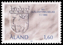 Aland 1993 Postal Autonomy unmounted mint.