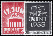 Berlin 1953 East German Uprising unmounted mint.