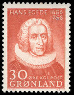 Greenland 1958 Death Bicentenary of Hans Egede unmounted mint.