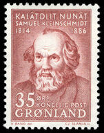 Greenland 1964 150th Birth Anniversary of S. Kleinschmidt  unmounted mint.