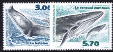 St Pierre et Miquelon 2000 Whales unmounted mint.