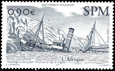 St Pierre et Miquelon 2003 Shipwrecks unmounted mint.