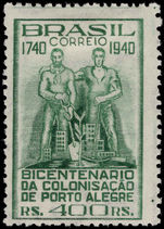 Brazil 1940 Porto Alegre fine lightly mounted mint.
