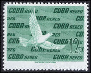 Cuba 1960 12c Plain Pigeon lightly mounted mint.