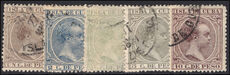 Cuba 1890 set to 10c fine used.
