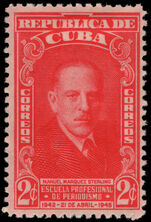 Cuba 1946 Manuel Marquez Sterling mounted mint.