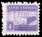 Cuba 1951 PO Building Fund mounted mint.