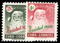 Cuba 1954 Christmas Greetings lightly mounted mint.