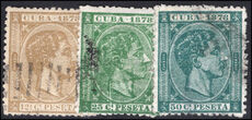 Cuba 1878 values fine used.