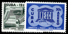 Cuba 1958 UNESCO lightly mounted mint.