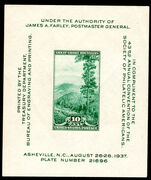 USA 1937 Society of Philatelic Americans souvernir sheet unmounted mint.
