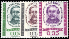 Venezuela 1961 Baralt regular set unmounted mint.