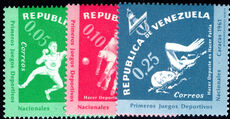 Venezuela 1962 National Games regular set unmounted mint.