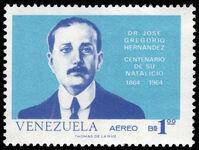 Venezuela 1966 Birth Centenary (1964) of Dr Jose Hernandez unmounted mint.