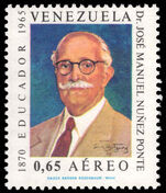 Venezuela 1968 Third Death Anniversary of Dr Jose Manuel Nunez Ponte unmounted mint.