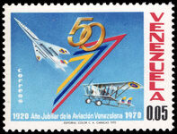 Venezuela 1970 50th Anniversary of Venezuelan Air Force unmounted mint.