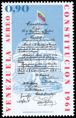 Venezuela 1971 Tenth Anniversary of 1961 Constitution unmounted mint.