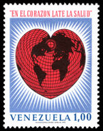 Venezuela 1972 World Heart Month unmounted mint.