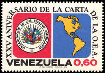 Venezuela 1973 25th Anniversary of Organisation of American States unmounted mint.