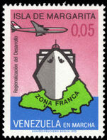 Venezuela 1973 Margarita Island Free Zone unmounted mint.