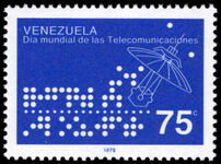 Venezuela 1978 World Telecommunication Day unmounted mint.