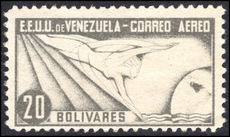 Venezuela 1937 20b flight lightly mounted mint.