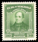 Venezuela 1946 Bello Air lightly mounted mint.