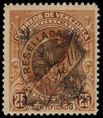 Venezuela 1900 Registration Resellada lightly mounted mint.