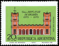 Argentina 1970 President Justo de Urquiza unmounted mint.