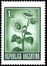Argentina 1970-78 1c Sunflower no wmk unmounted mint.