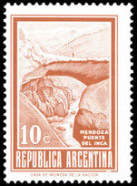 Argentina 1970-78 10c Inca Bridge no wmk unmounted mint.
