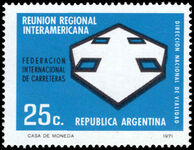 Argentina 1971 Roads Federation unmounted mint.