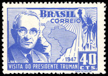 Brazil 1947 Visit of President Truman unmounted mint.